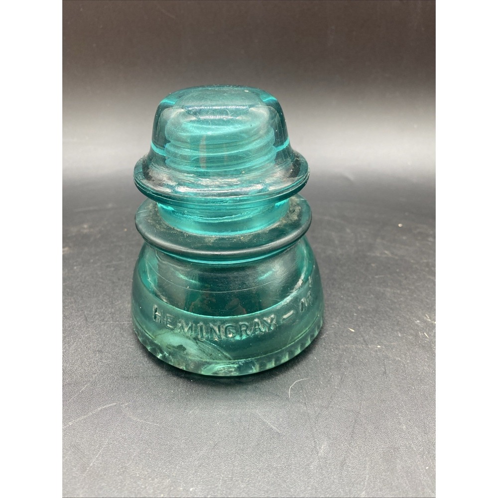 VTG Hemingray-42 Green Glass Insulator Made In The USA Telegraph